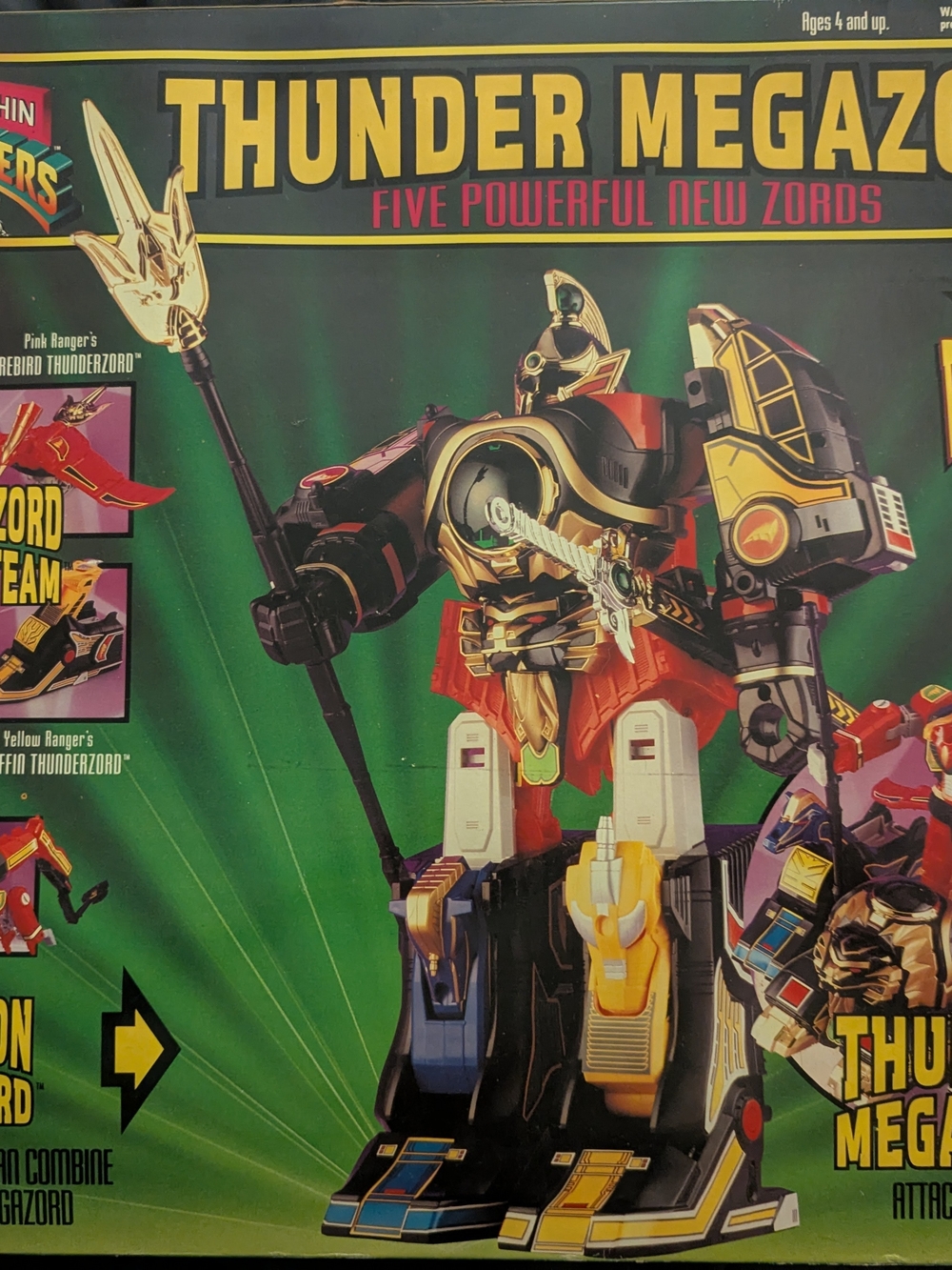 Thunder Megazord Combining Action Figure - Black, Gold, Red & Blue